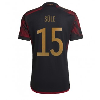 Tyskland Niklas Sule #15 Borta Kläder VM 2022 Kortärmad